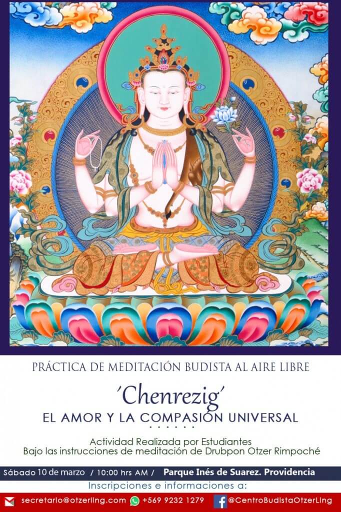 Meditación Budista al Aire Libre: «Chenrezig, el Amor y la Compasión Universal»