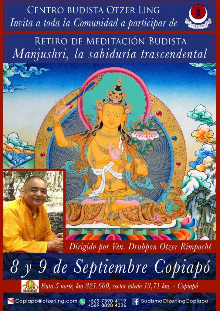 Retiro de meditación de Manjushri, “La sabiduría Trascendental”