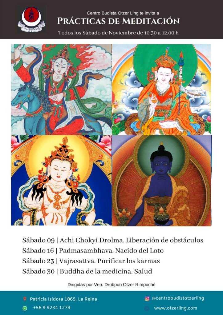 Prácticas de Meditación Budistas Tibetanas Noviembre