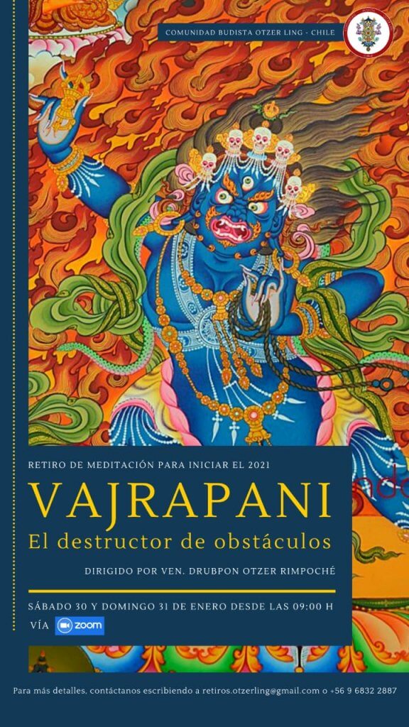 Retiro de Meditación de Vajrapani 2021 – El destructor de obstáculos