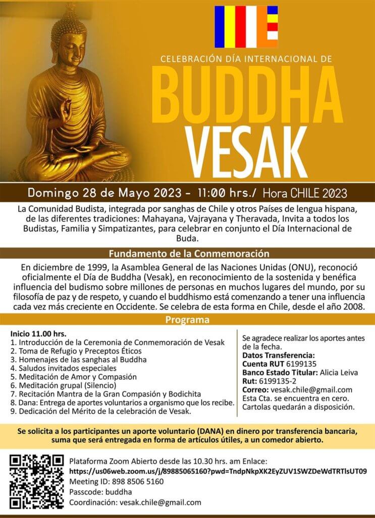Celebración del Día Internacional de Buda: Vesak