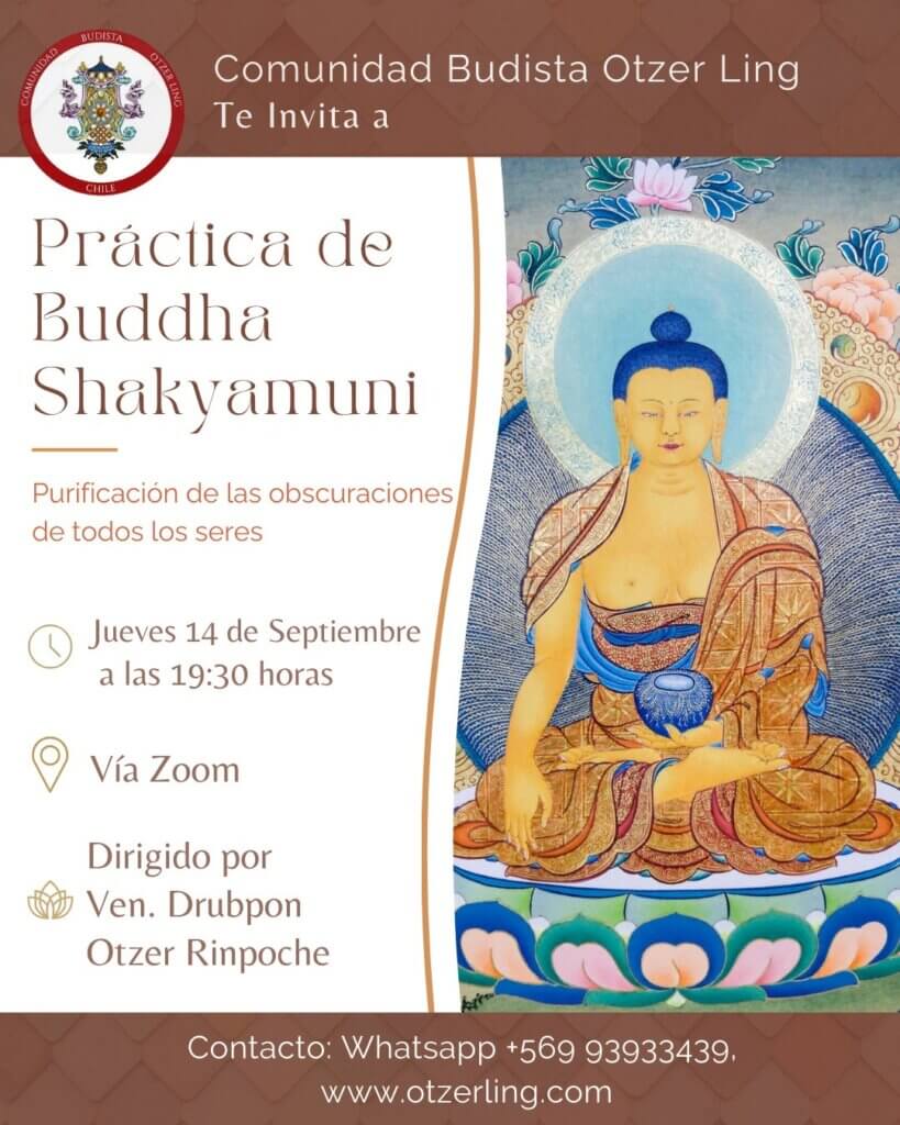 Práctica de Meditación en Buda Shakyamuni Dirigida por Ven. Drubpon Otzer Rinpoché