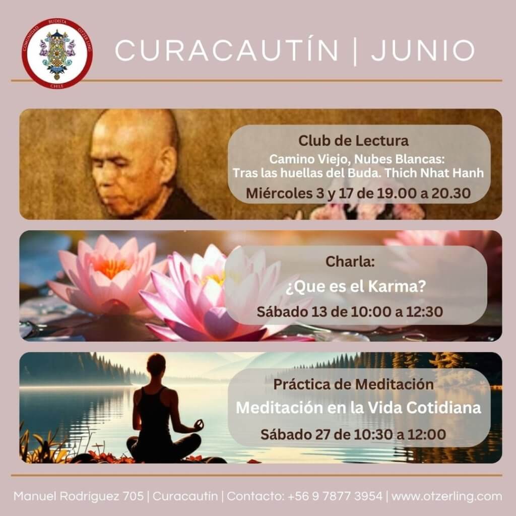Calendario de actividades en Curacautín en junio de 2026