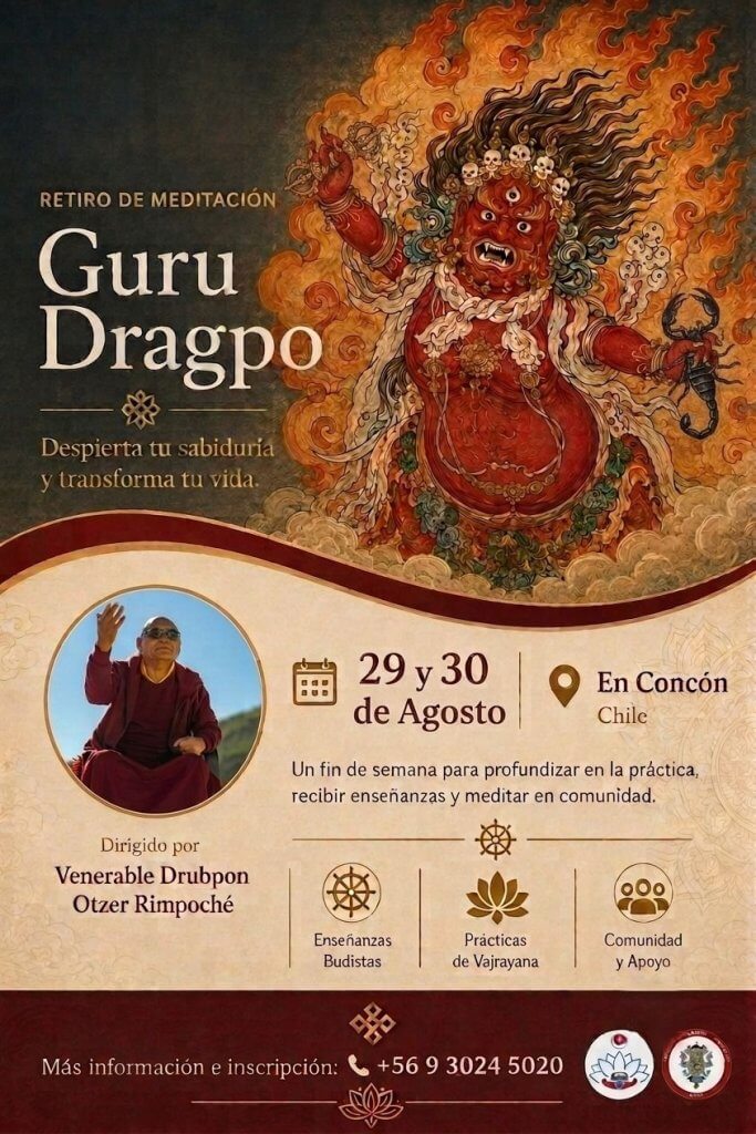 Retiro de Meditación de Guru Dragpo por Ven. Drubpon Otzer Rimpoche